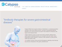 Tablet Screenshot of calypsobiotech.com